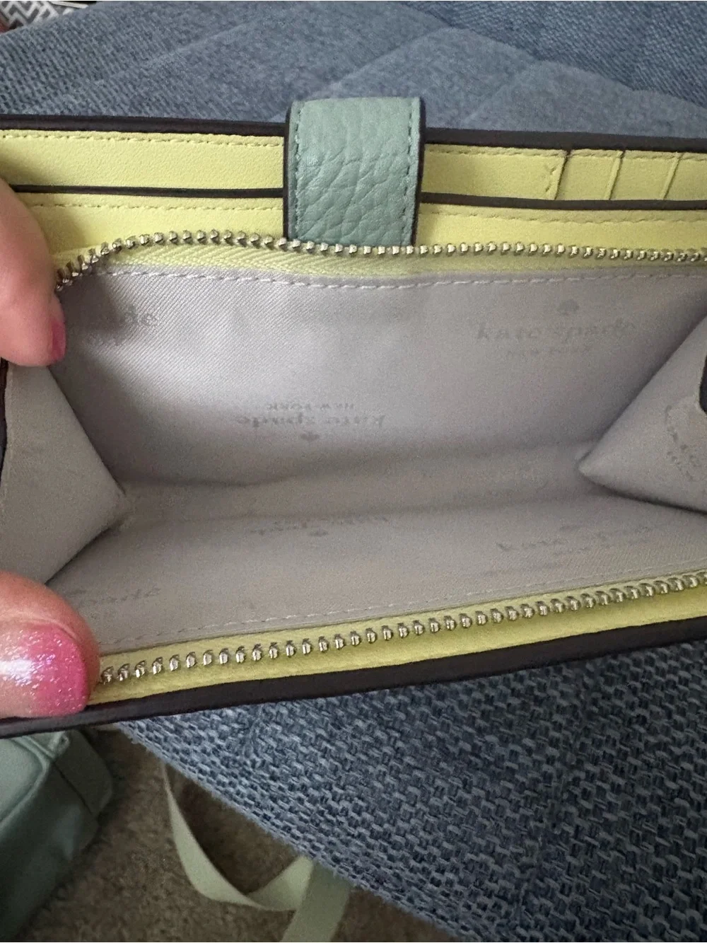 kate spade Carter nylon cargo messenger bag and matching medium bifold wallet